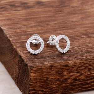 Sümer Telkari Halka Taşlı Gümüş Küpe 3814