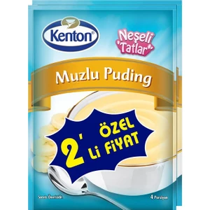 Puding Neşeli Tatlar Muzlu 2'Li
