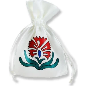 Mutlu Adım 12 Adet Karanfilli Saten Kese 7 x 9 cm