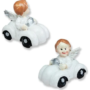 Mutlu Adım Arabada Melek Kanatlı Bebek 12 Adet