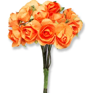 Mutlu Adım 12 Demet (144 Adet) Küçük Kağıt Gül Çiçek