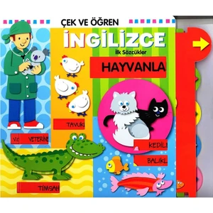 Çiçek Yayıncılık - Çek ve Öğren İngilizce - Hayvanlar