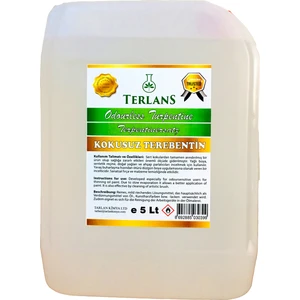Terlans Kokusuz Terebentin 5 Litre Tamamen Kokusuz