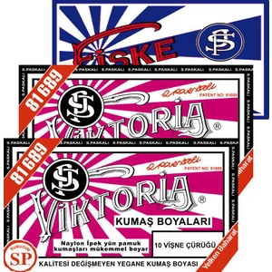 Kumaş Boyası Vişne Çürüğü 2Pk+Fiske Sabitleme  1Pk