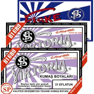 Kumaş Boyası Eflatun 2Pk+Fiske Sabitleme  1Pk