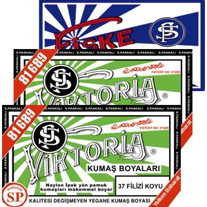 Kumaş Boyası Filizi Koyu 2Pk+Fiske Sabitleme  1Pk