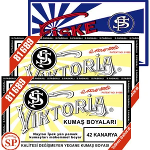 Kumaş Boyası Kanarya 2Pk+Fiske Sabitleme  1Pk