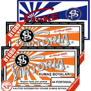 Kumaş Boyası Portakal 2Pk+Fiske Sabitleme  1Pk