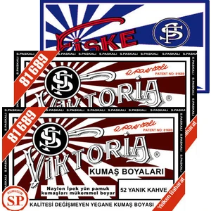 Kumaş Boyası Yanık Kahve 2Pk+Fiske Sabitleme  1Pk