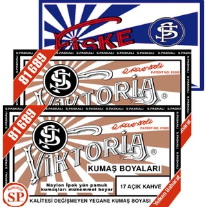 Kumaş Boyası Açık Kahve 2Pk+Fiske Sabitleme  1Pk