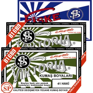 Kumaş Boyası Haki 2Pk+Fiske Sabitleme  1Pk
