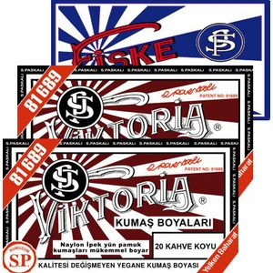 Kumaş Boyası Koyu Kahve 2Pk+Fiske Sabitleme  1Pk