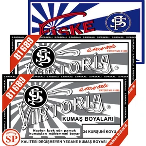 Kumaş Boyası Koyu Kurşuni 2Pk+Fiske Sabitleme  1Pk