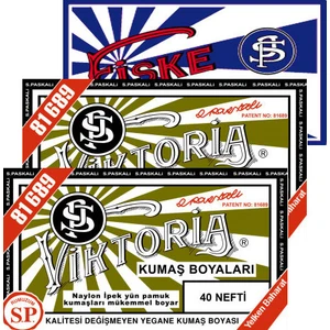 Kumaş Boyası Nefti 2Pk+Fiske Sabitleme  1Pk