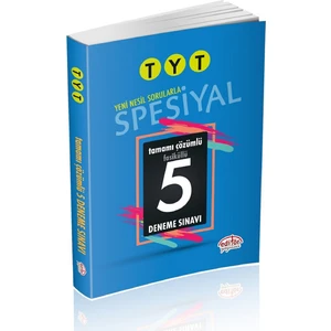 Editör Yayınları TYT Spesiyal Tamamı Çözümlü 5 Deneme Sınavı