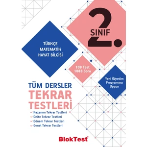 Tudem Yayınları 2 Tüm Dersler Tekrar Testleri