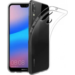 Huawei P20 Lite Kılıf Ultra Slim Kaliteli Silikon Şeffaf 0.2mm - Şeffaf