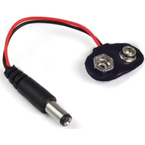 9V Pil Başlığı - DC Barrel Soket Çıkışlı