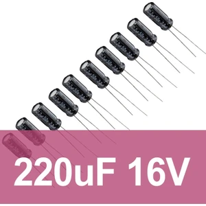 220uF 16V Elektrolitik Kondansatör 10 Adet