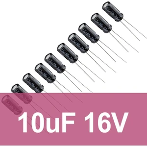 10uF 16V Elektrolitik Kondansatör 10 Adet