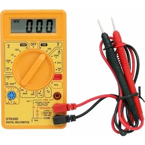 DT-830D Dijital Multimetre Sarı
