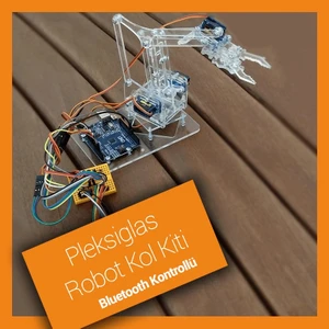 Pleksiglas Robot Kol Kiti - Bluetooth Modüllü Demonte