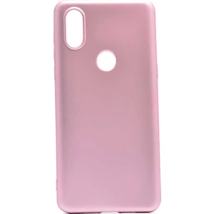 Case 4U Xiaomi Mi Mix 3 Kılıf Klasik Mat Renkli Yumuşak Premier Silikon Rose Gold