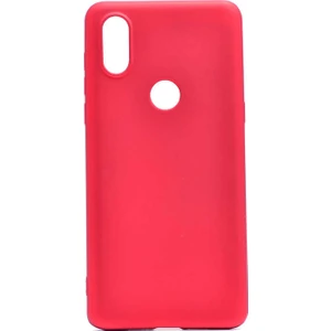 Case 4U Xiaomi Mi Mix 3 Kılıf Klasik Mat Renkli Yumuşak Premier Silikon Kırmızı