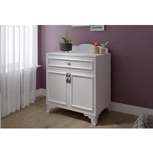 Baby Darling Lisa Şifonyer Beyaz MDF Malzemeden Ahşap Detaylı Modern Tasarım ve Geniş Depolama Alanı