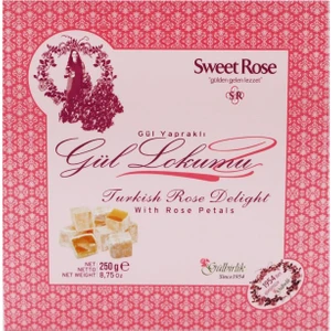 Gül Lokumu Gül Yapraklı  250 gr