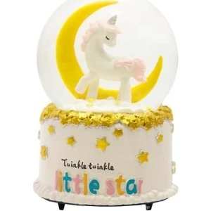 Unicorn Temalı Kar Küresi Ve Müzik Kutusu Büyük Boy