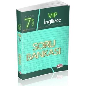Editör Yayınları 7. Sınıf VIP İngilizce Soru Bankası