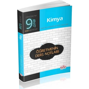 Editör Yayınları 9. Sınıf Kimya Öğretmenin Ders Notları