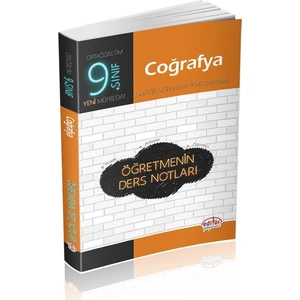 Editör Yayınları 9. Sınıf Coğrafya Öğretmenin Ders Notları