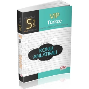 Editör Yayınları 5. Sınıf VIP Türkçe Konu Anlatımlı
