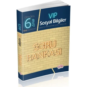 Editör Yayınları 6. Sınıf VIP Sosyal Bilgiler Soru Bankası