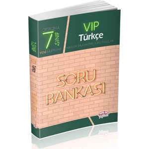 Editör Yayınları 7. Sınıf VIP Türkçe Soru Bankası