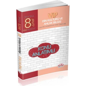 Editör Yayınları 8. Sınıf LGS VIP Din Kültürü ve Ahlak Bilgisi Konu Anlatımlı