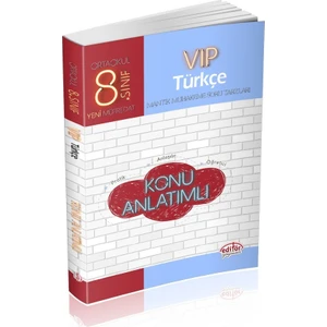 Editör Yayınları 8. Sınıf LGS VIP Türkçe Konu Anlatımı