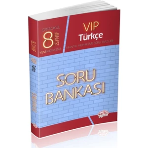 Editör Yayınları 8. Sınıf LGS VIP Türkçe Soru Bankası