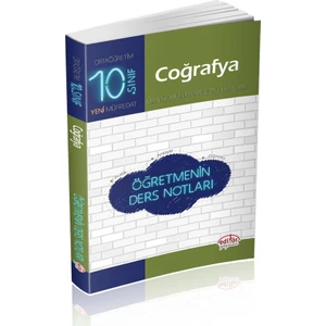 Editör Yayınları 10. Sınıf Coğrafya Öğretmenin Ders Notları