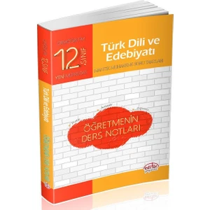 Editör Yayınları 12. Sınıf Türk Dili Ve Edebiyatı Öğretmenin Ders Notları