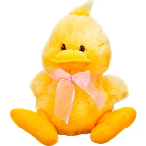 001039 Peluş Ördek Oturan Kurdelalı