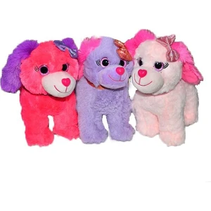 001513 Sun Pel.Köpek Oturan Renkli 25 Cm Jnh Pff Sk