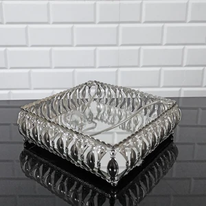 Hürrem Model Metal Peçetelik Gümüş Renk