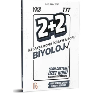 Benim Hocam Yayınları  YKS TYT Biyoloji 2 + 2 Soru Destekli Özet Konu Yaprakları