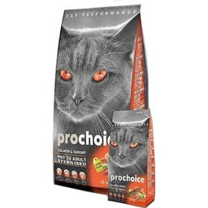 Pro Choice Pro 33 Adult Salmon  Shrimp Somonlu Ve Karidesli Kısırlaştırılmış Kedi Maması 15kg