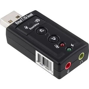7.1 Ses Kartı Sound Efektli USB 2.0 Çevirici Dönüştürücü