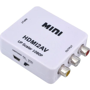 HDMI To RCA 2 AV Çevirici Dönüştürücü HDMI2AV Video Adaptör