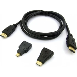 3in 1 HDMI Kablosu Micro / Mini HDMI Kablo 3'lü